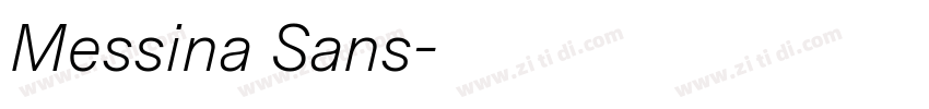 Messina Sans字体转换